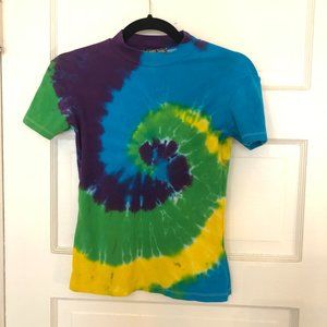 Tie-Dye Mockneck top  by Gi-Ants Basic